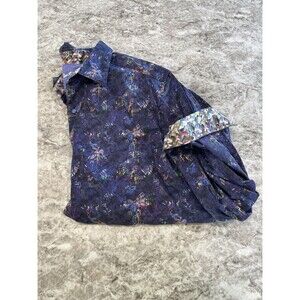 Robert Graham Men's Merrick Cotton Button Down L/S Shirt Size X-Large